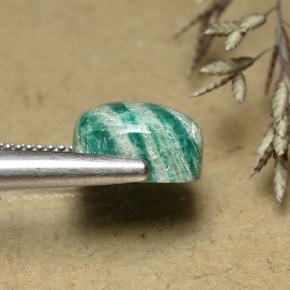 Amazonite Gemstone in 10.3 x 10.3 mm Size for Sale, Amazonite Stone in Cool Green Color