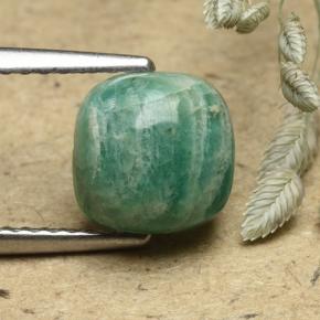2ct Cushion Cabochon Blue-Green Amazonite for sale thumb image of 2ct Cushion Cabochon Blue-Green Amazonite (ID: 493313)