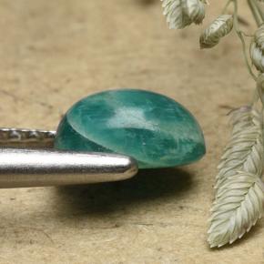 Amazonite Gemstone in 6.7 x 5 mm Size for Sale, Amazonite Stone in Blue-Green Color