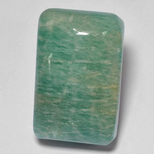 17.22 ct Turquoise Amazonite Gemstone, Amazonite Gem in Cushion Cabochon Shape for Sale.