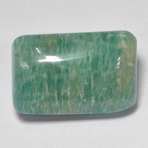 17.22 ct Turquoise Amazonite Stone, Natural Amazonite in Cushion Cabochon Shape for Sale