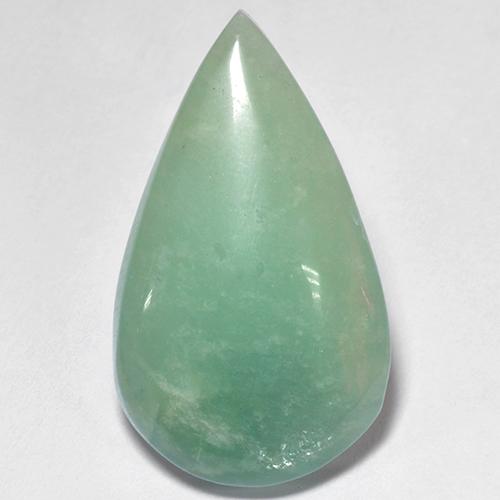 13.81 ct Turquoise Amazonite Stone, Natural Amazonite in Pear Cabochon Shape for Sale