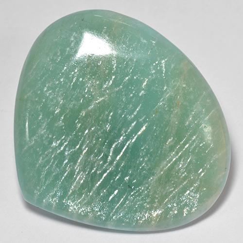 Amazonite Gemstone in 35.3 x 31.5 mm Size for Sale, Amazonite Stone in Green Color