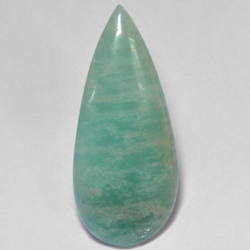 15.10 ct Green Amazonite Stone, Natural Amazonite in Pear Cabochon Shape for Sale