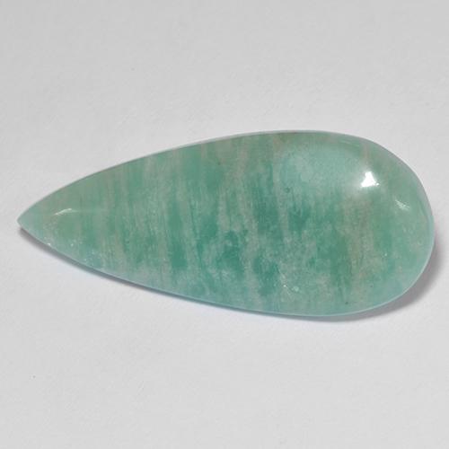 Amazonite Gemstone in 33.2 x 14.5 mm Size for Sale, Amazonite Stone in Green Color