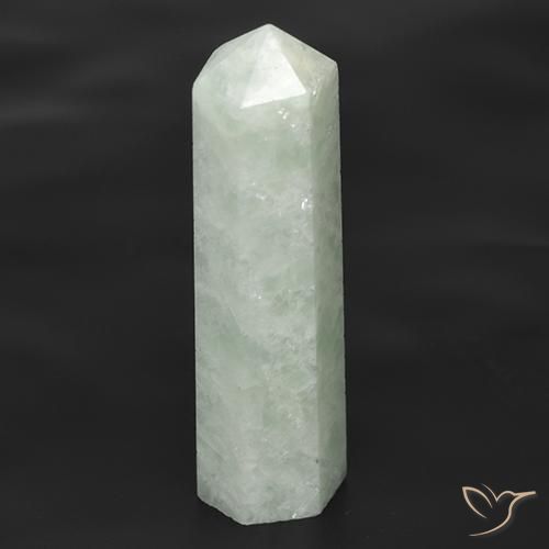 24.25 ct White Amazonite, 34.9 mm Pencil Cut From Madagascar, Photo A