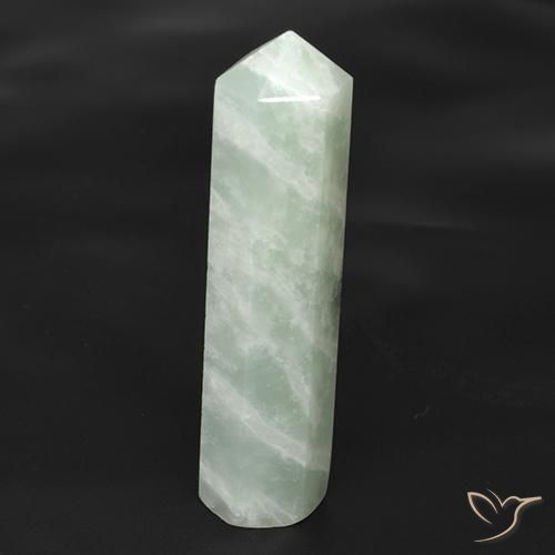 21.96 ct White Amazonite Stone, Natural Amazonite in Pencil Cut Shape for Sale