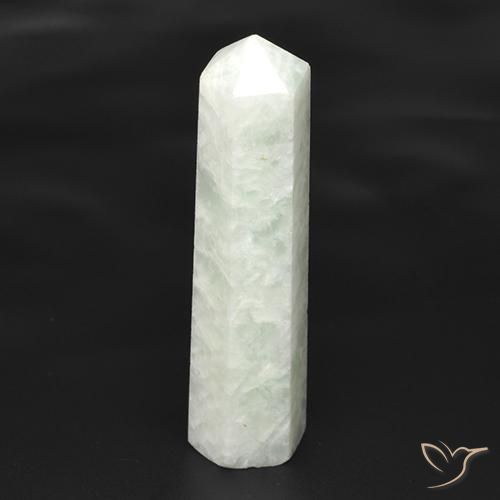 22.14 ct White Amazonite Stone, Natural Amazonite in Pencil Cut Shape for Sale