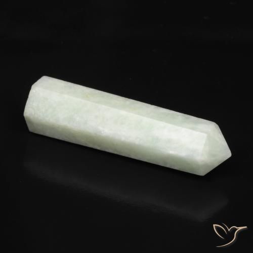 21.46 ct Green Amazonite Stone, Natural Amazonite in Pencil Cut Shape for Sale