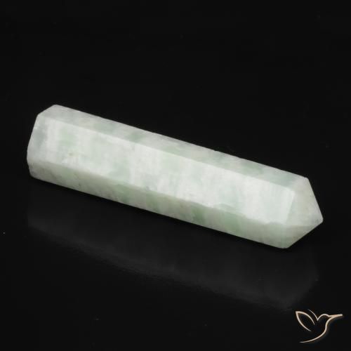 22.95 ct Green Amazonite, 35.6 mm Pencil Cut From Madagascar, Photo A