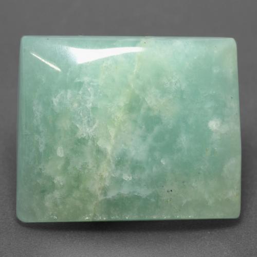 25.74 ct Green Amazonite Gemstone, Amazonite Gem in Baguette Cabochon Shape for Sale.