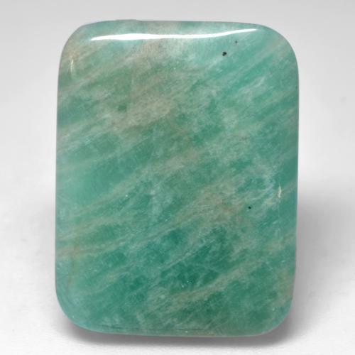 22.54 ct Turquoise Amazonite Stone, Natural Amazonite in Cushion Cabochon Shape for Sale