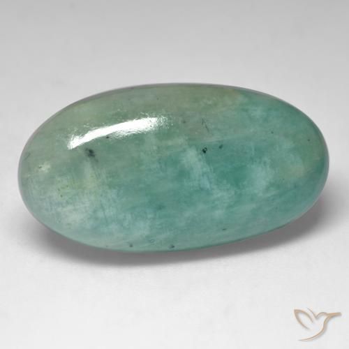 24.84 ct Blue Green Amazonite, 29.9 x 16.1 mm Oval Cut From Madagascar, Photo A