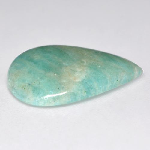 Amazonite Gemstone in 18.1 x 11.5 mm Size for Sale, Amazonite Stone in Green Blue Tone Color