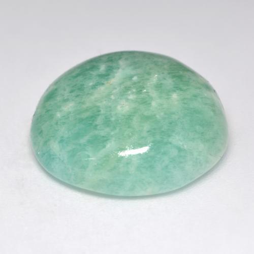 Amazonite Gemstone in 17.6 mm Size for Sale, Amazonite Stone in Cool Green Color