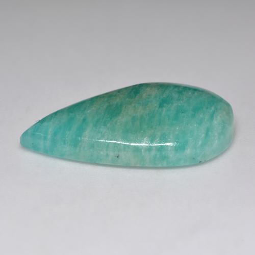 Amazonite Gemstone in 24.8 x 13.7 mm Size for Sale, Amazonite Stone in Green Blue Tone Color