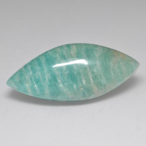 18.95 ct Turquoise Amazonite Stone, Natural Amazonite in Marquise Cabochon Shape for Sale