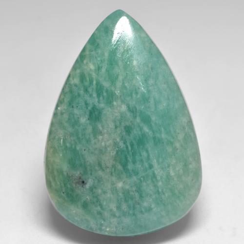 31.06 ct Turquoise Amazonite Stone, Natural Amazonite in Pear Cabochon Shape for Sale
