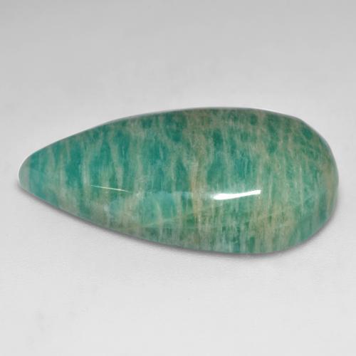 Amazonite Gemstone in 30.4 x 18.9 mm Size for Sale, Amazonite Stone in Green Blue Tone Color