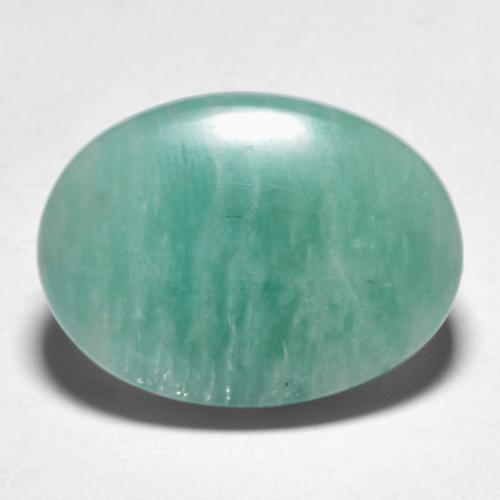 10.39 ct Turquoise Amazonite Stone, Natural Amazonite in Oval Cabochon Shape for Sale
