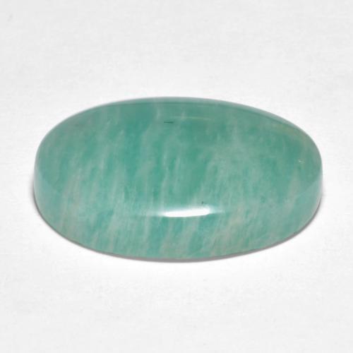 Amazonite Gemstone in 18.8 x 14 mm Size for Sale, Amazonite Stone in Green Blue Tone Color