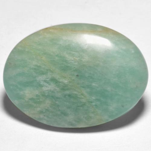 14.79 ct Turquoise Amazonite Stone, Natural Amazonite in Oval Cabochon Shape for Sale