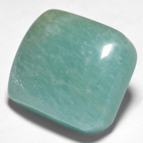 19.17 ct Turquoise Amazonite Stone, Natural Amazonite in Cushion Cabochon Shape for Sale