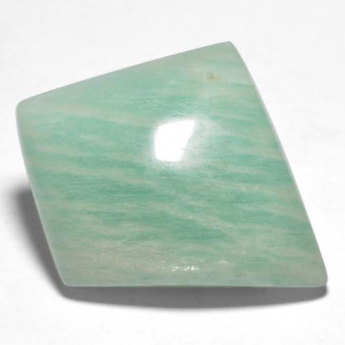 Medium Bluish Green Amazonite Gem - 18.1ct Fancy Cabochon (ID: 554493)