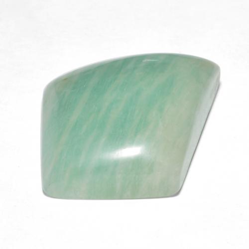 Amazonite Gemstone in 25.2 x 17.5 mm Size for Sale, Amazonite Stone in Medium Bluish Green Color