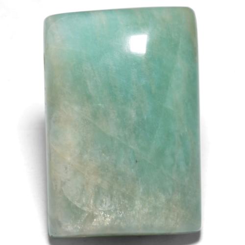 Medium Bluish Green Amazonite Gem - 19.9ct Baguette Cabochon (ID: 554494)
