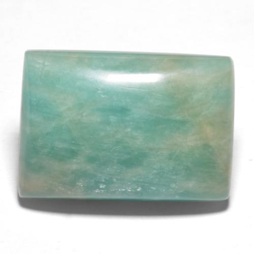 14.98 ct Turquoise Amazonite Stone, Natural Amazonite in Baguette Cabochon Shape for Sale