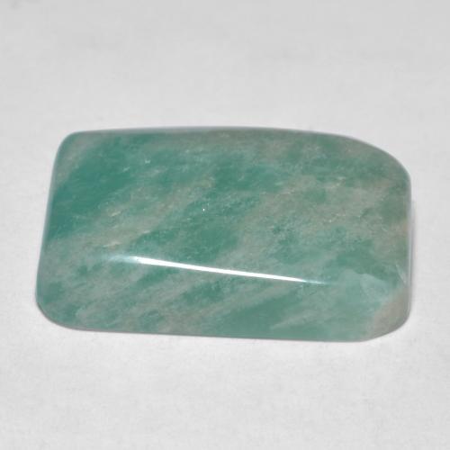 Amazonite Gemstone in 18.5 x 14.2 mm Size for Sale, Amazonite Stone in Medium Bluish Green Color