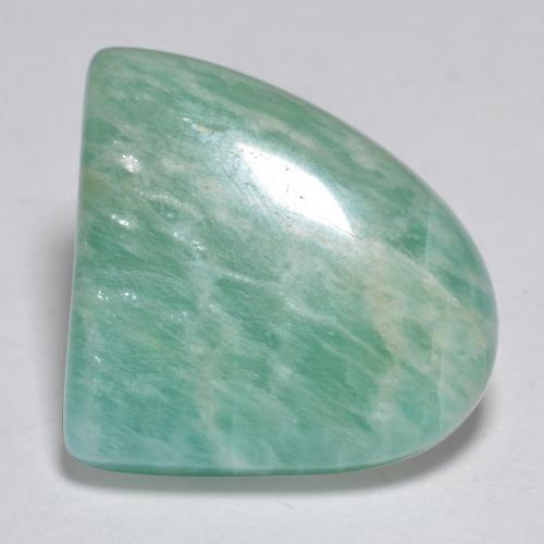 9.26 ct Turquoise Amazonite Stone, Natural Amazonite in Fancy Cabochon Shape for Sale