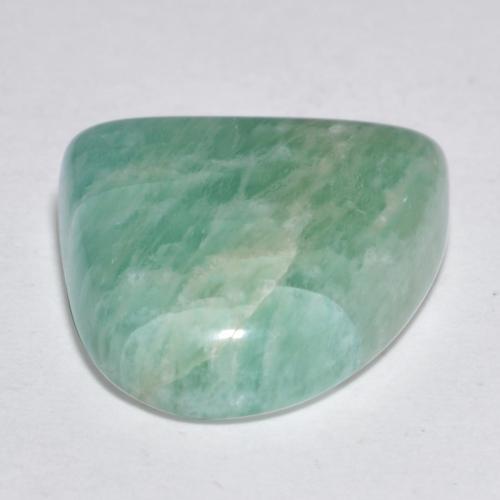 Amazonite Gemstone in 14.4 x 14.2 mm Size for Sale, Amazonite Stone in Bluish Green Color