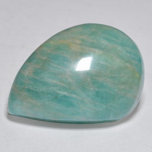 19.26 ct Turquoise Amazonite Stone, Natural Amazonite in Fancy Cabochon Shape for Sale