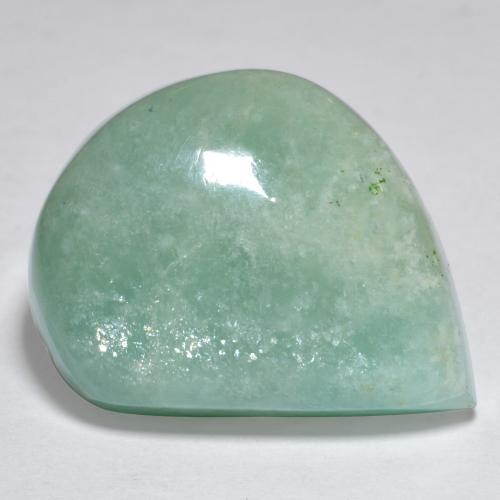 21.42 ct Green Amazonite Stone, Natural Amazonite in Fancy Cabochon Shape for Sale