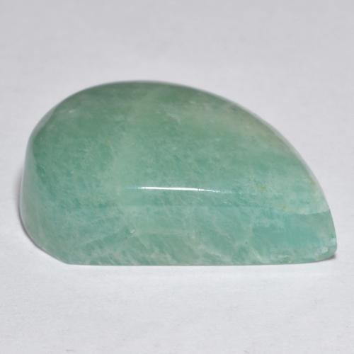 Amazonite Gemstone in 22.4 x 18.6 mm Size for Sale, Amazonite Stone in Pale Moss Green Color