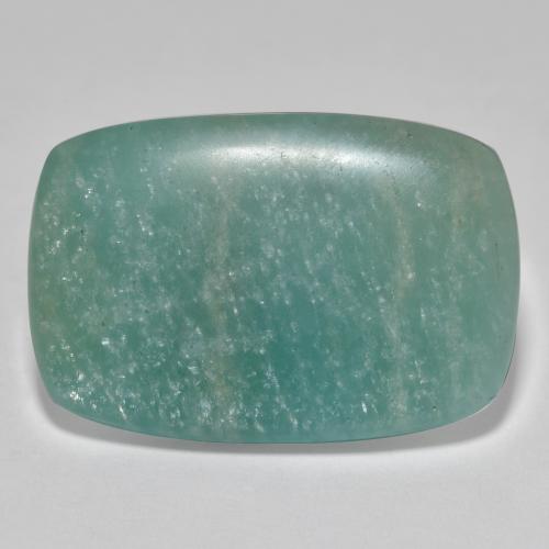 Green Blue Tone Amazonite Gem - 23.5ct Cushion Cabochon (ID: 568524)