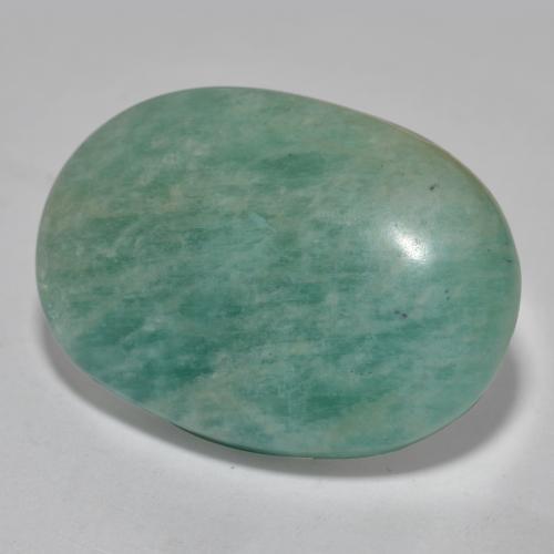 15.80 ct Turquoise Amazonite Stone, Natural Amazonite in Oval Cabochon Shape for Sale