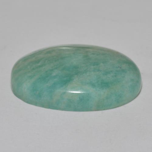 Amazonite Gemstone in 22.2 x 15.5 mm Size for Sale, Amazonite Stone in Medium Bluish Green Color