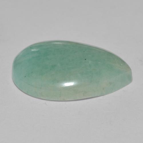 Amazonite Gemstone in 21.8 x 16.1 mm Size for Sale, Amazonite Stone in Pale Green Color