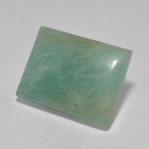 Pale Moss Green Amazonite Gem - 7.6ct Baguette Cabochon (ID: 568834)