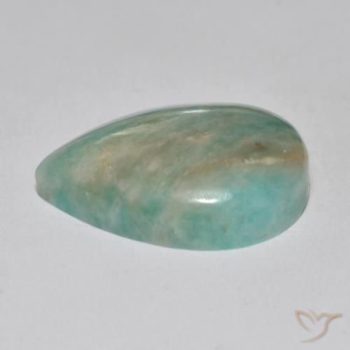 Amazonite Gemstone in 22.3 x 16.4 mm Size for Sale, Amazonite Stone in Green Blue Tone Color