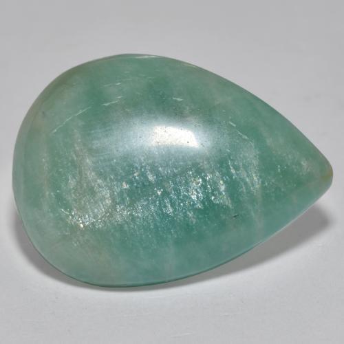 15.52 ct Turquoise Amazonite Stone, Natural Amazonite in Pear Cabochon Shape for Sale