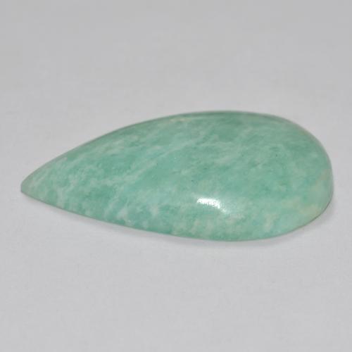 Amazonite Gemstone in 29.2 x 18.3 mm Size for Sale, Amazonite Stone in Pale Green Color