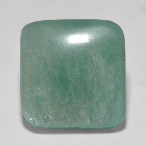 Green Blue Tone Амазонит Камень - 7.4ct Подушечка Кабошон (ID: 568847)