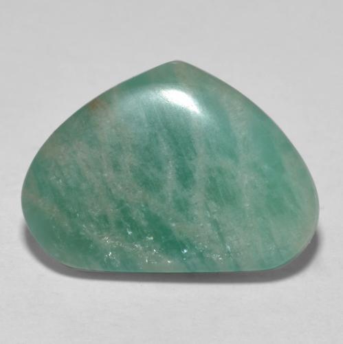 Green Blue Tone Амазонит Камень - 6.9ct Кабошон (ID: 568856)