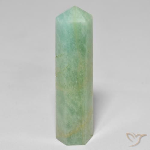 29.17 ct Green Amazonite Stone, Natural Amazonite in Pencil Cut Shape for Sale