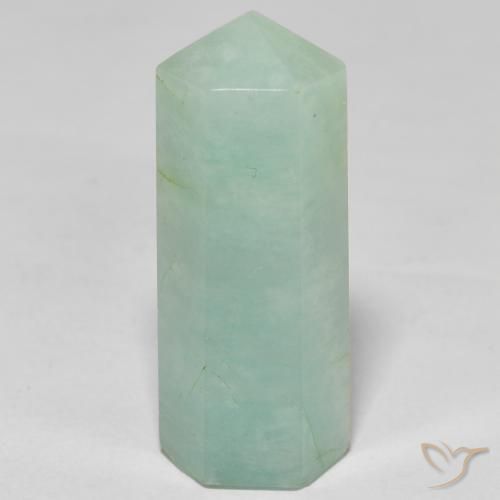 22.16 ct Green Amazonite Stone, Natural Amazonite in Pencil Cut Shape for Sale