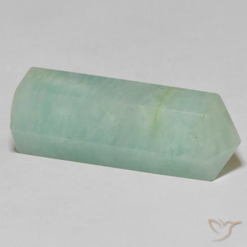 Amazonite Gemstone in 26.8 x 10.7 mm Size for Sale, Amazonite Stone in Light Moss Green Color